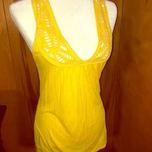 Yellow Racerback tunic top
